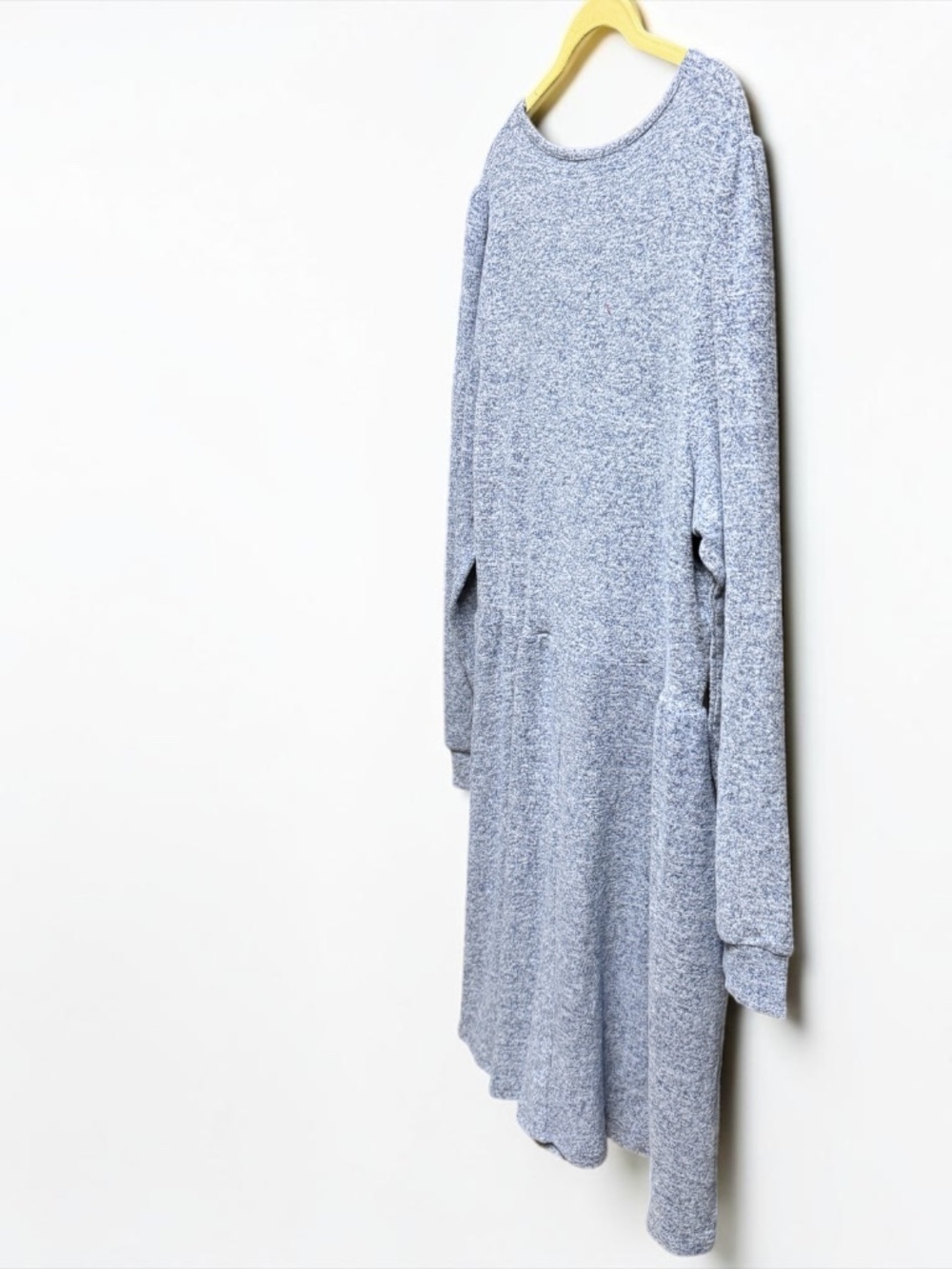 NWT Fantaslook Gray Sweater Dress XL Square Neck Long Sleeve Pockets - Picture 14 of 15